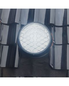 Powerdaylight Ø 53 cm Cradle hellend dak buitenzijde