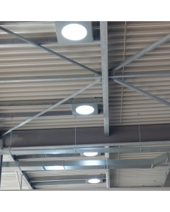 Powerdaylight Ø 53 cm Plafondplaat rond vrij hangend binnenzijde