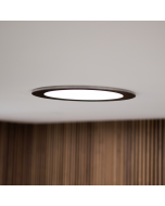 Powerdaylight Ø 25 cm plafondplaat rond opbouw zwart binnenzijde