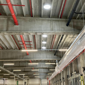 Powerdaylight Ø 53 cm Plafondplaat rond vrij hangend binnenzijde
