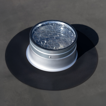 Powerdaylight Ø 35 cm Cradle plat dak buitenzijde