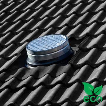 Powerdaylight Ø 35 cm Cradle Eco hellend dak buitenzijde