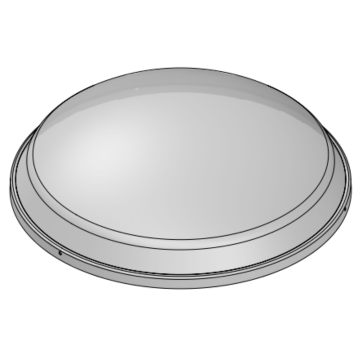 Powerdaylight Ø 35 cm Koepel Polycarbonaat