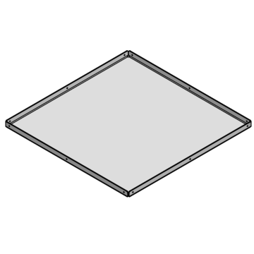 Powerdaylight diam. 53cm Plafondplaat vierkant systeemplafond 60x60cm