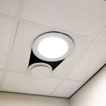 Powerdaylight Ø 35 cm ventilatie set hellend dak zwart
