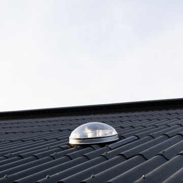 Powerdaylight Ø 53 cm golfplatendak buitenzijde