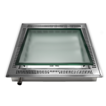Lucernario MX A110 (110 x 110 cm) ventilatie &ndash; lichtschacht afwerking te openen overloopbaar glas